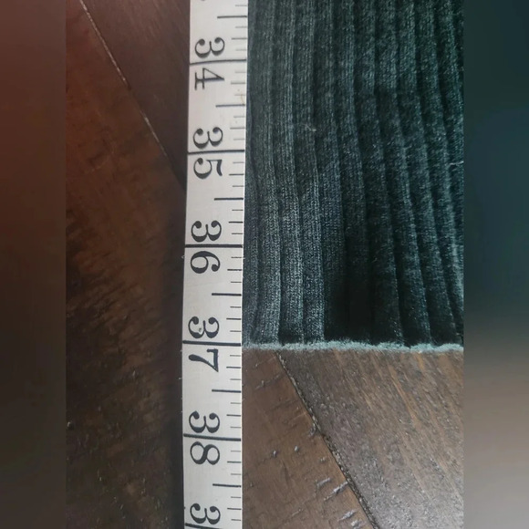 NWOT The Work Shop Women's Dark Green Cotton Maxi Dress Med - Picture 3 of 10